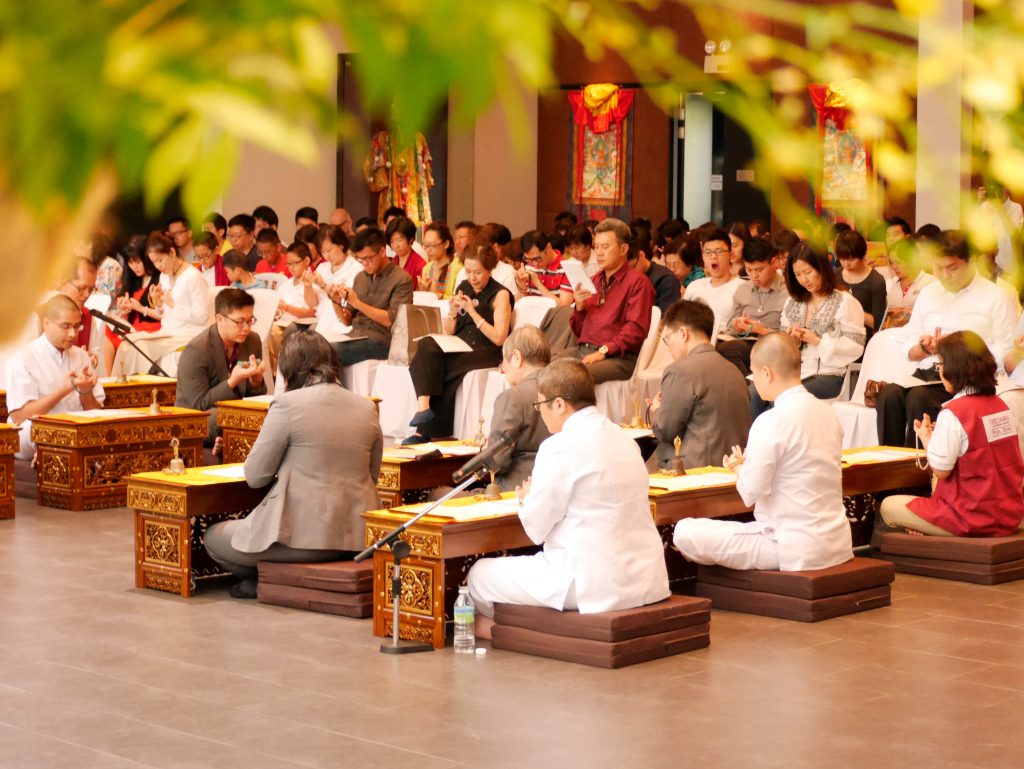 Kechara Pastors leading prayers at Kechara House, Petaling Jaya.