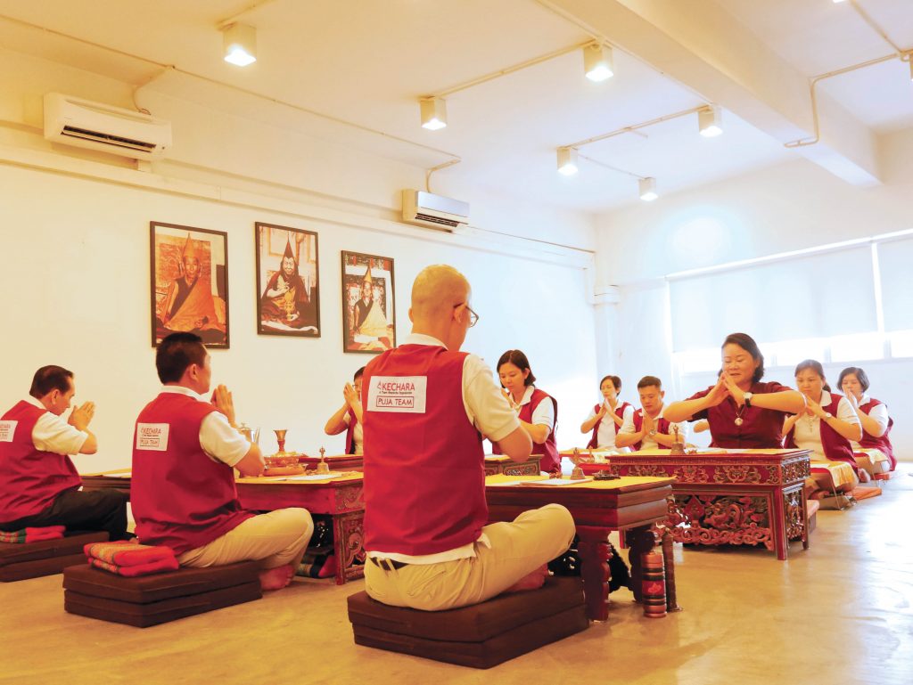 Kechara's Puja Team are trained to perform prayers and rituals for a variety of occasions.
